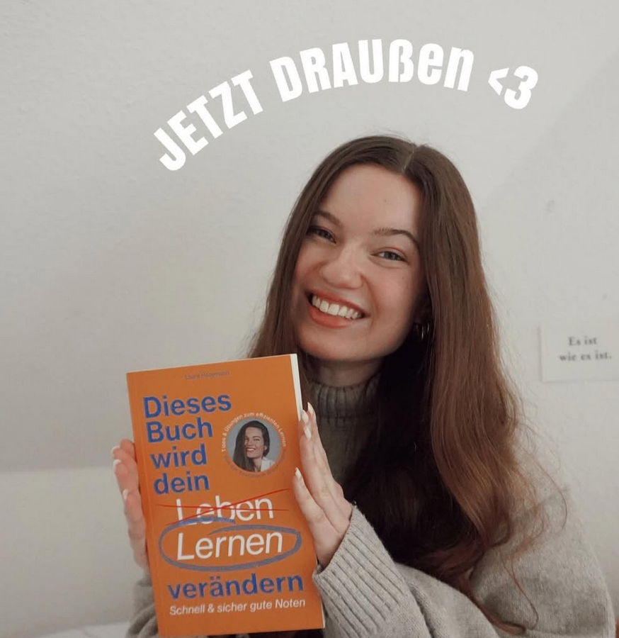 Laura hat 2024 ein eigenes Buch veröffentlich mit Tipps und Tricks rund ums Lernen.