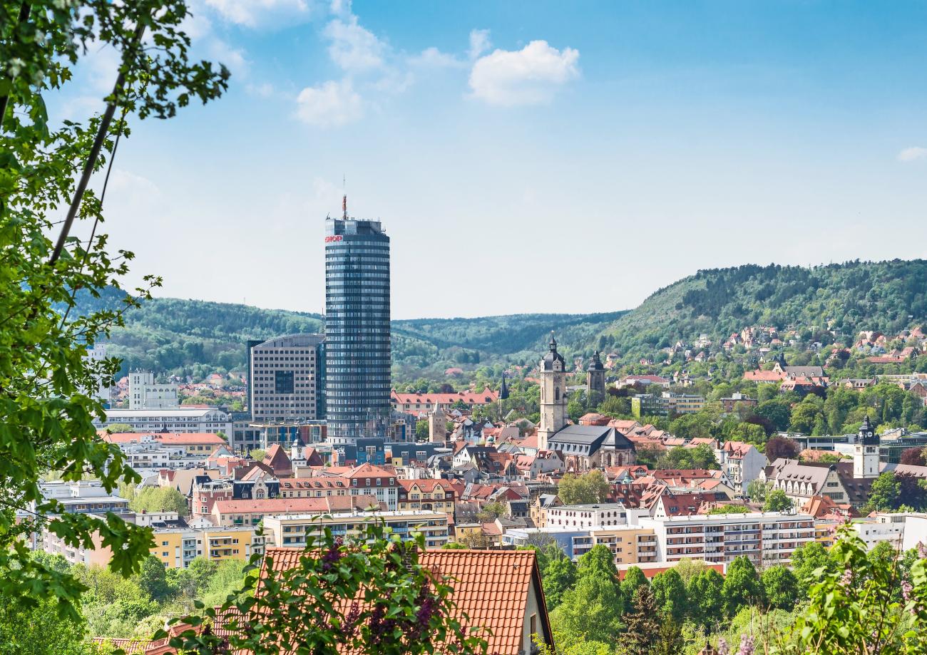 Blick auf den Campus der Universität Jena